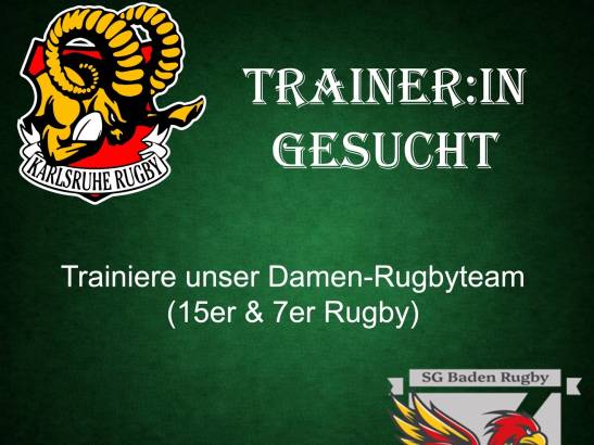 Rugby Trainer*in gesucht